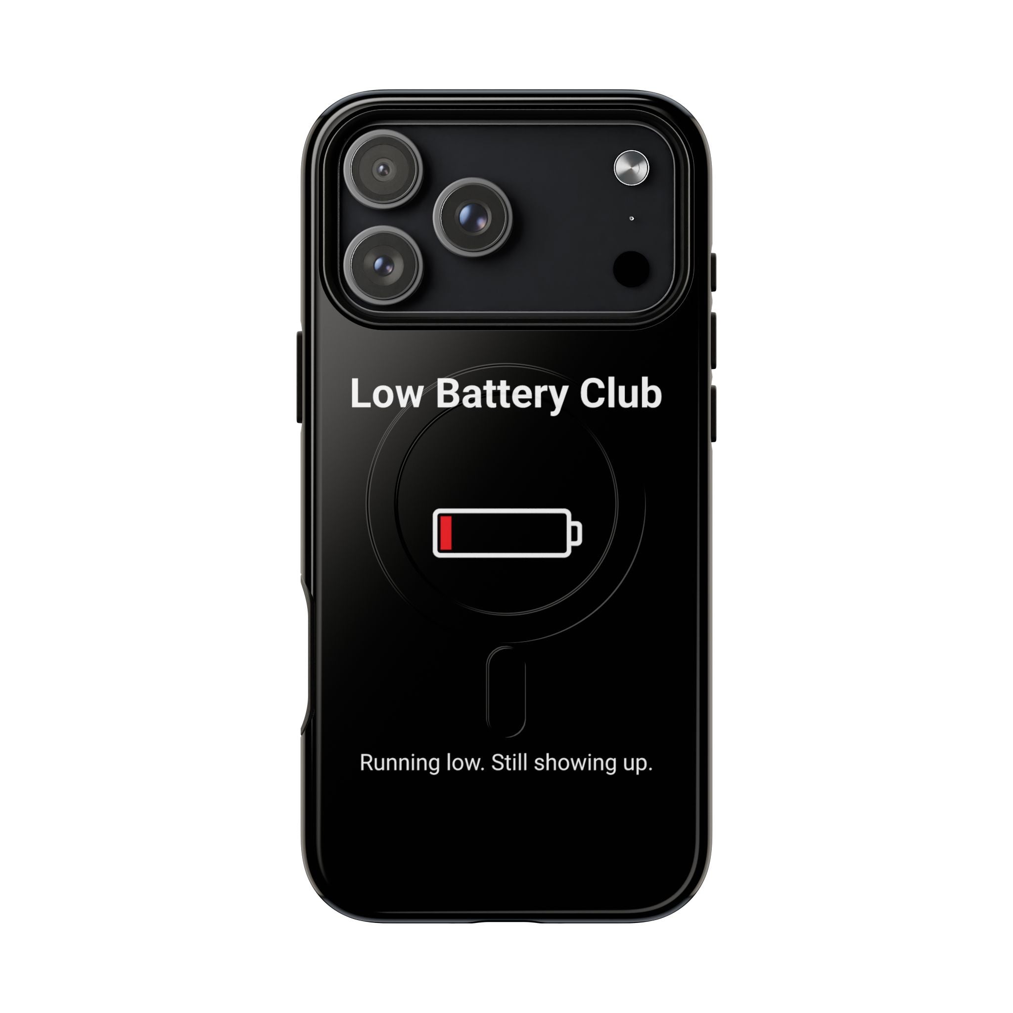 Low Battery Club Tough Magnetic Phone Case — Low Battery Design