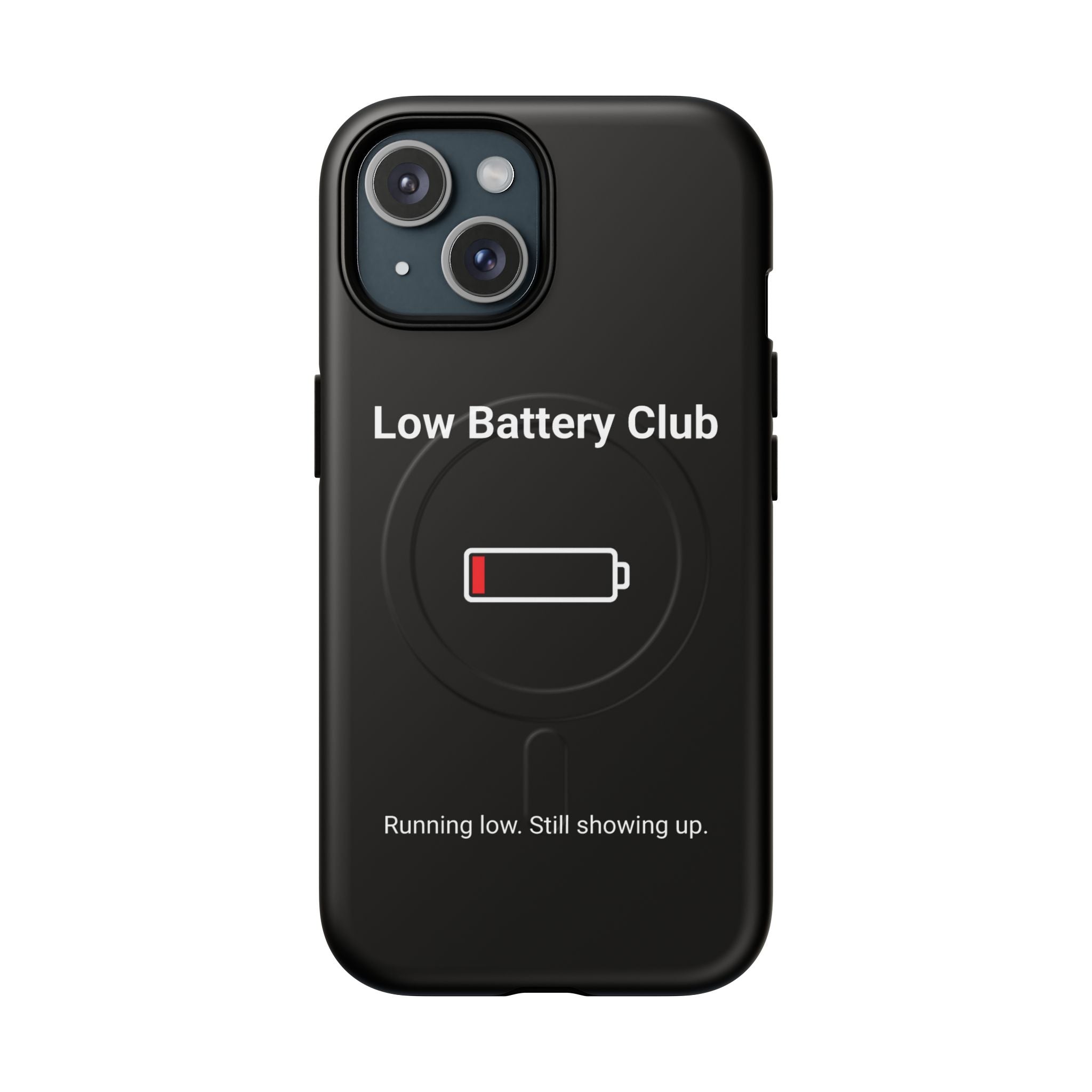 Low Battery Club Tough Magnetic Phone Case — Low Battery Design