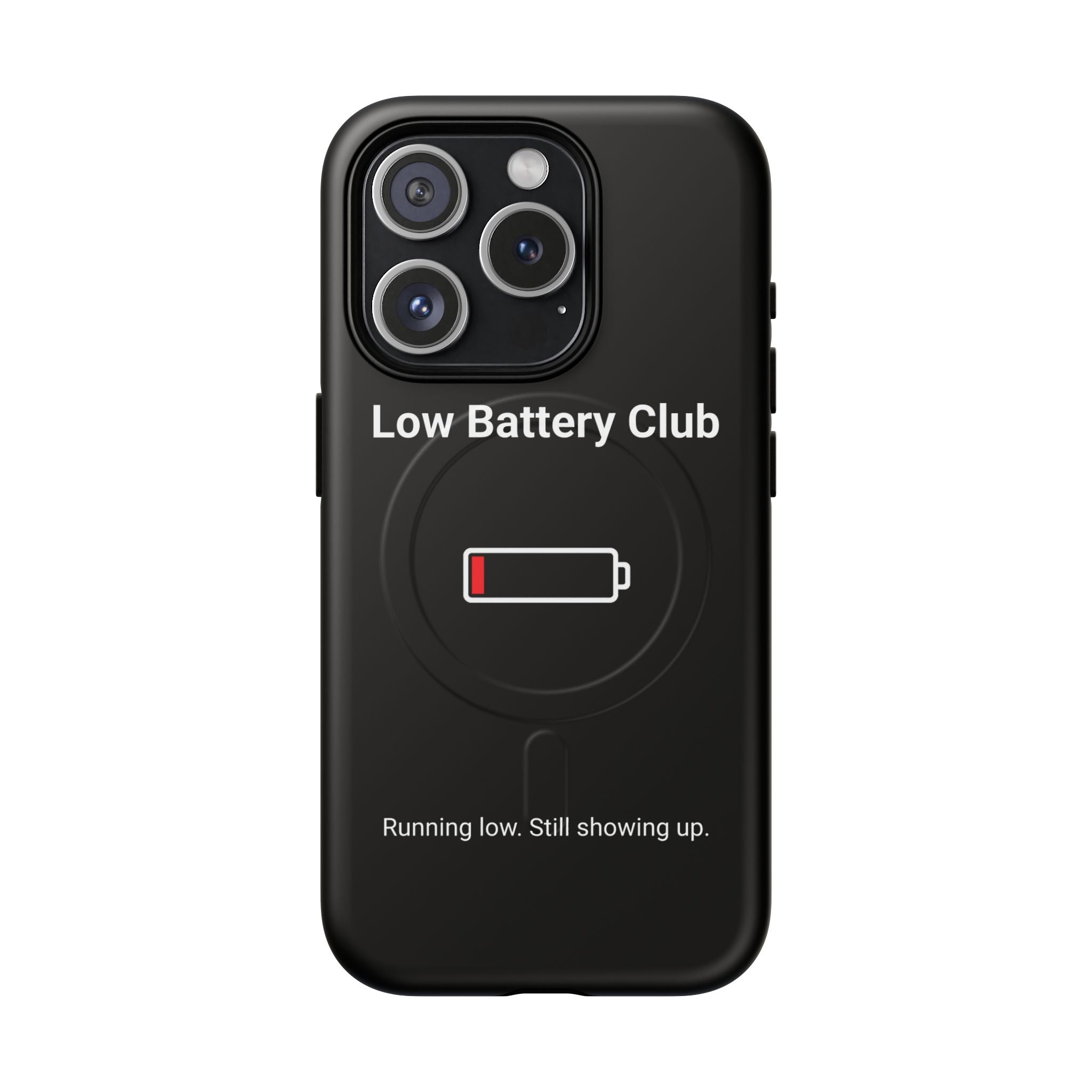 Low Battery Club Tough Magnetic Phone Case — Low Battery Design