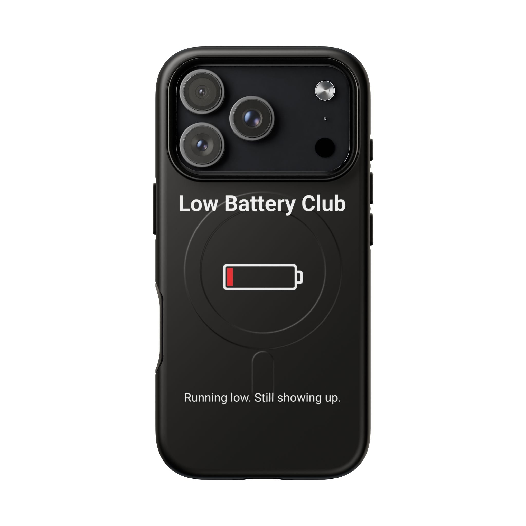 Low Battery Club Tough Magnetic Phone Case — Low Battery Design