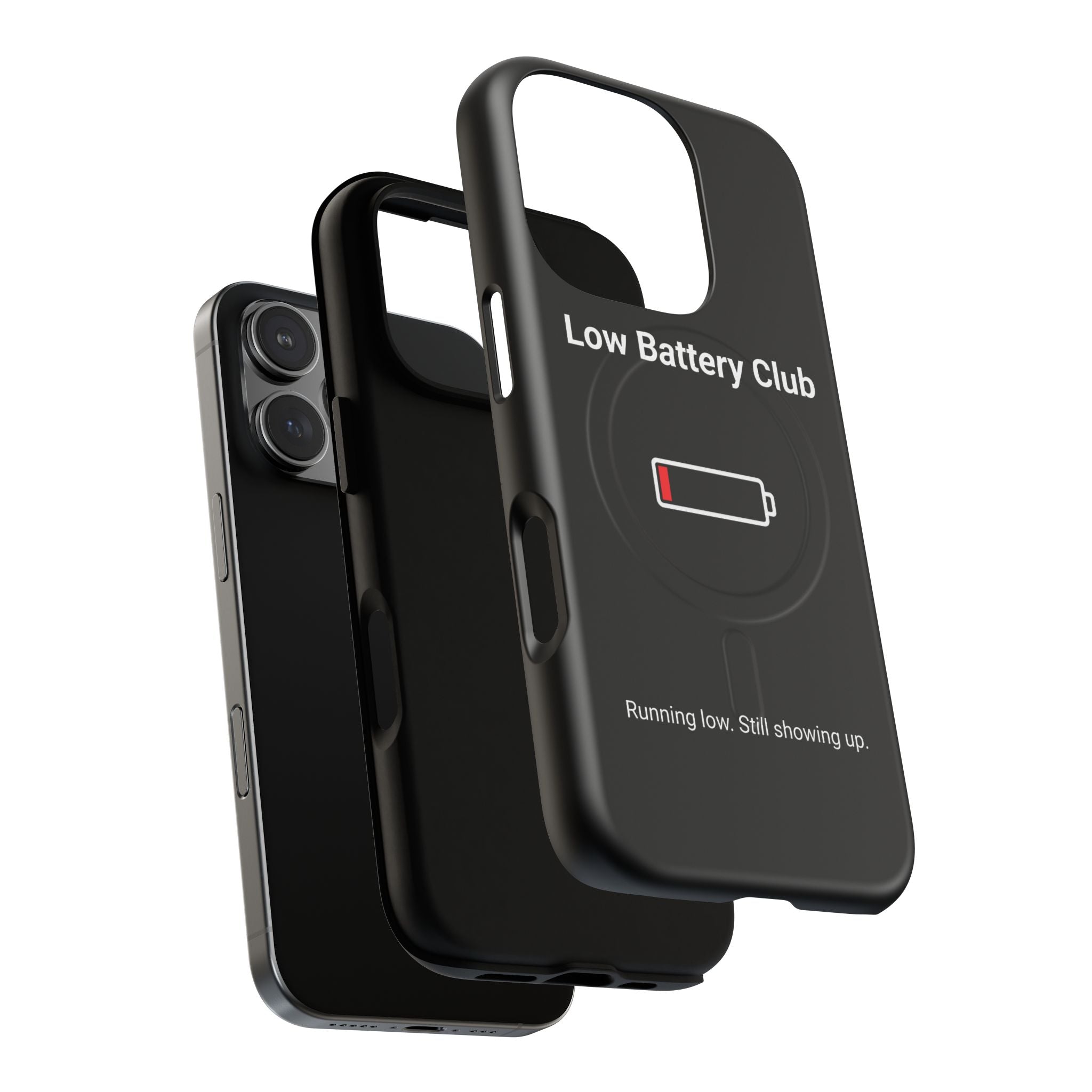 Low Battery Club Tough Magnetic Phone Case — Low Battery Design