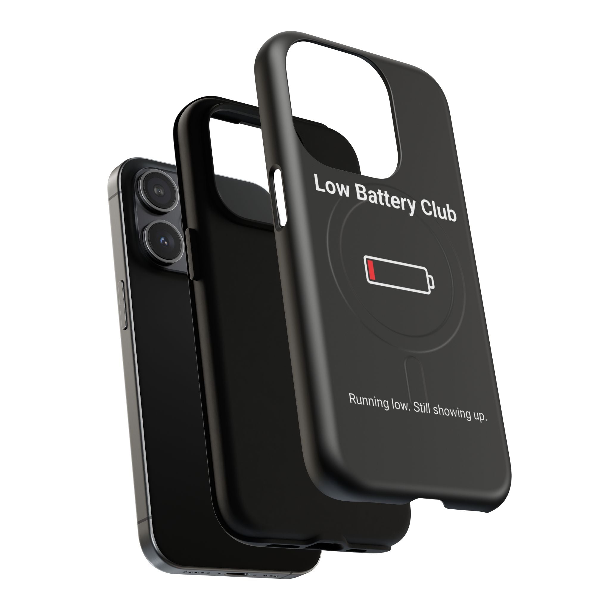 Low Battery Club Tough Magnetic Phone Case — Low Battery Design