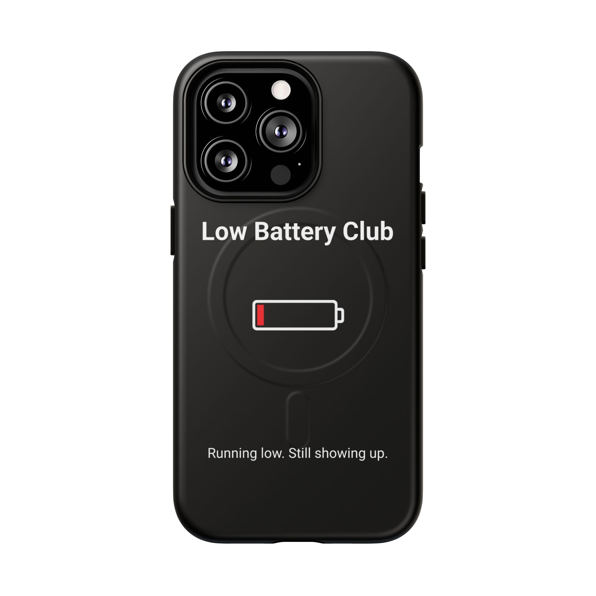 Low Battery Club Tough Magnetic Phone Case — Low Battery Design