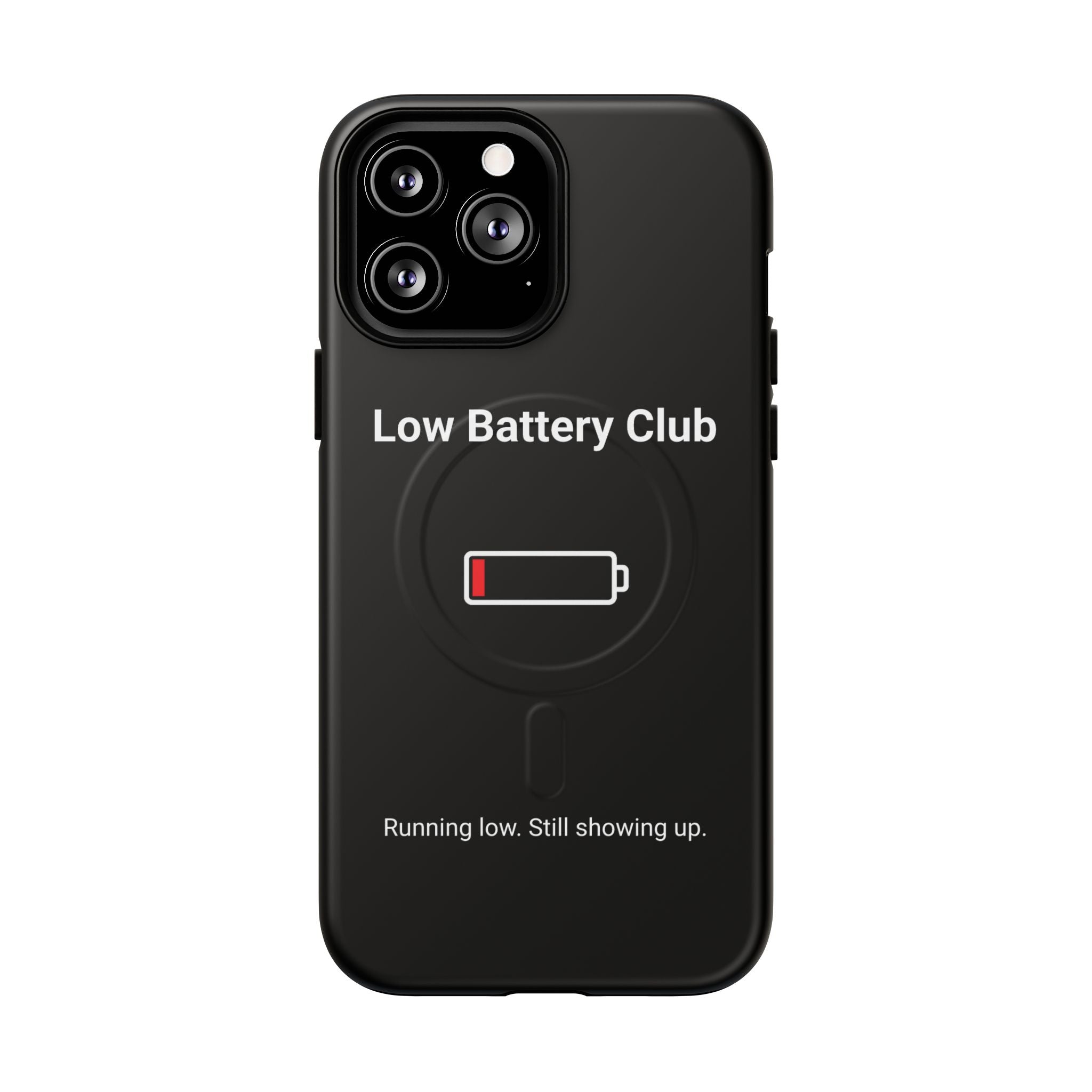 Low Battery Club Tough Magnetic Phone Case — Low Battery Design