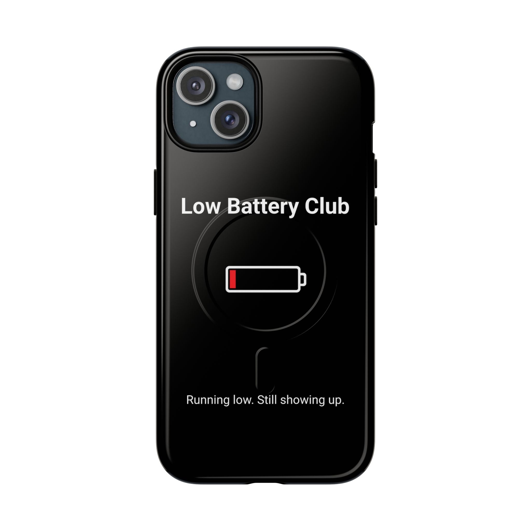 Low Battery Club Tough Magnetic Phone Case — Low Battery Design