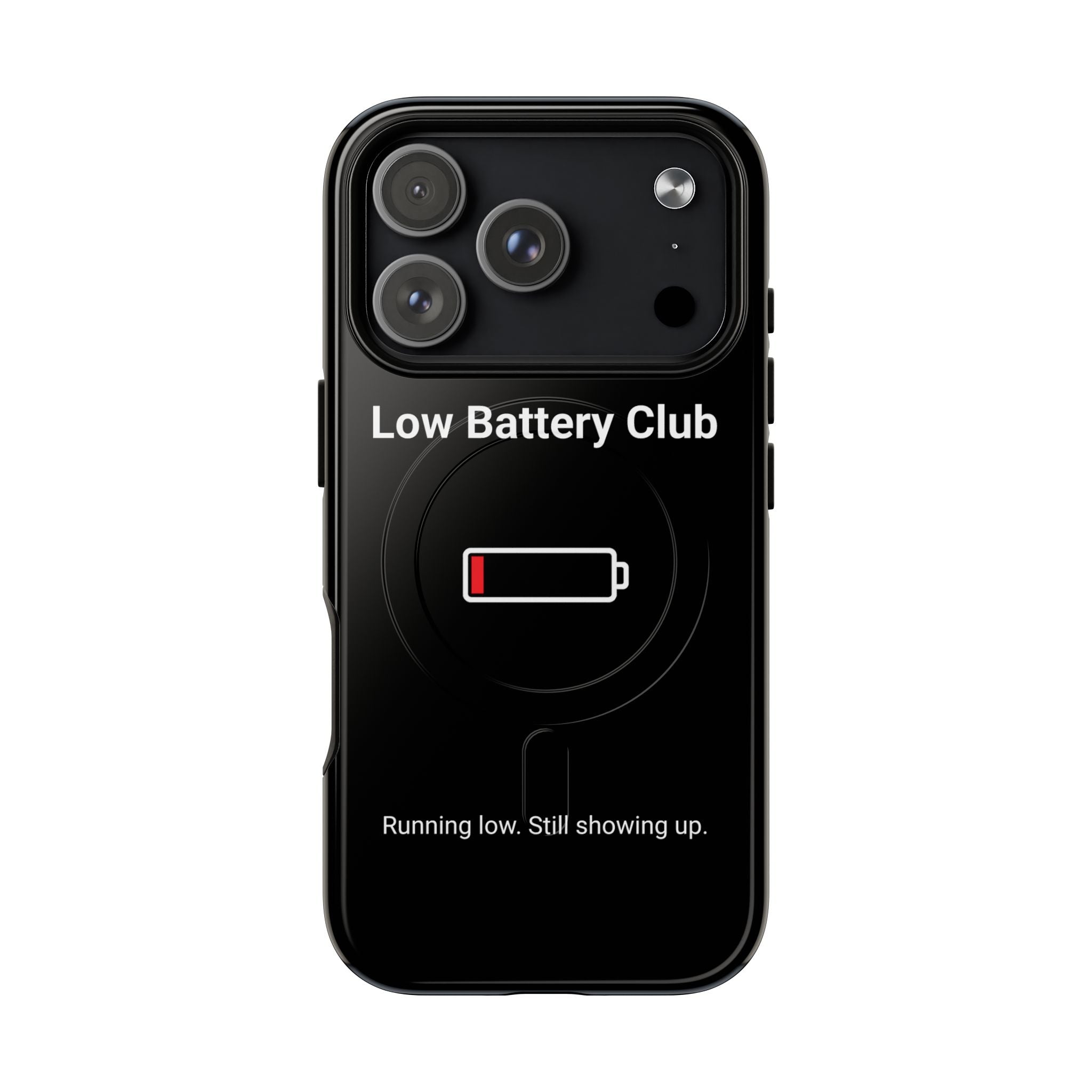 Low Battery Club Tough Magnetic Phone Case — Low Battery Design