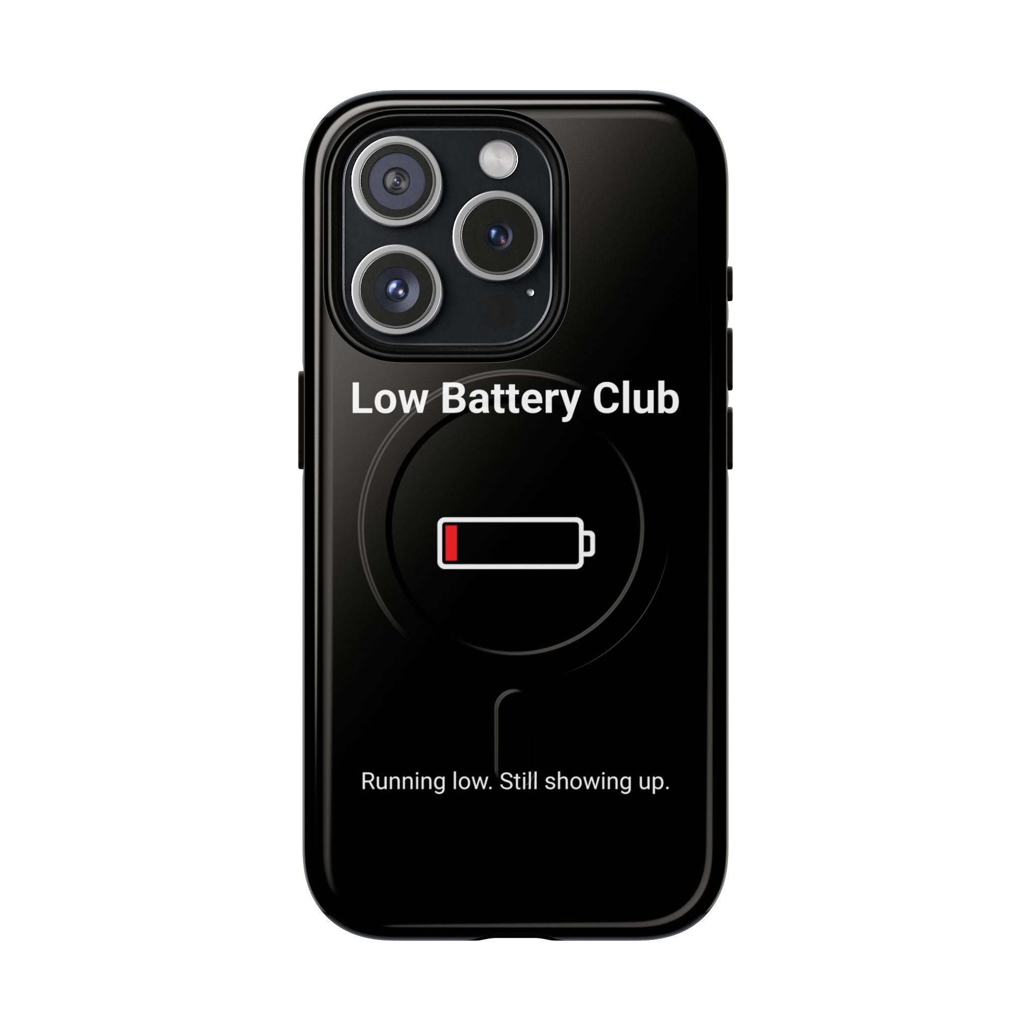 Low Battery Club Tough Magnetic Phone Case — Low Battery Design
