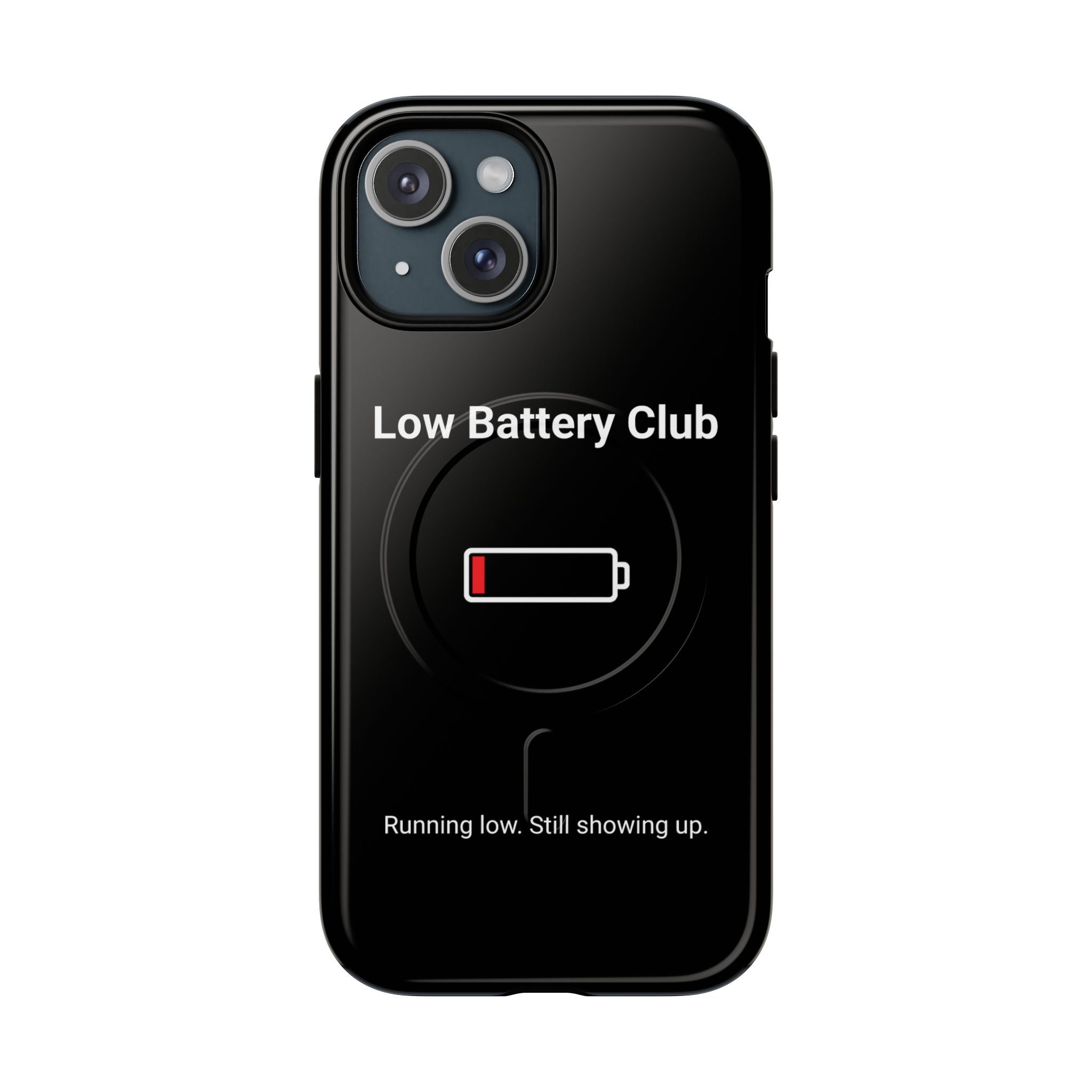 Low Battery Club Tough Magnetic Phone Case — Low Battery Design