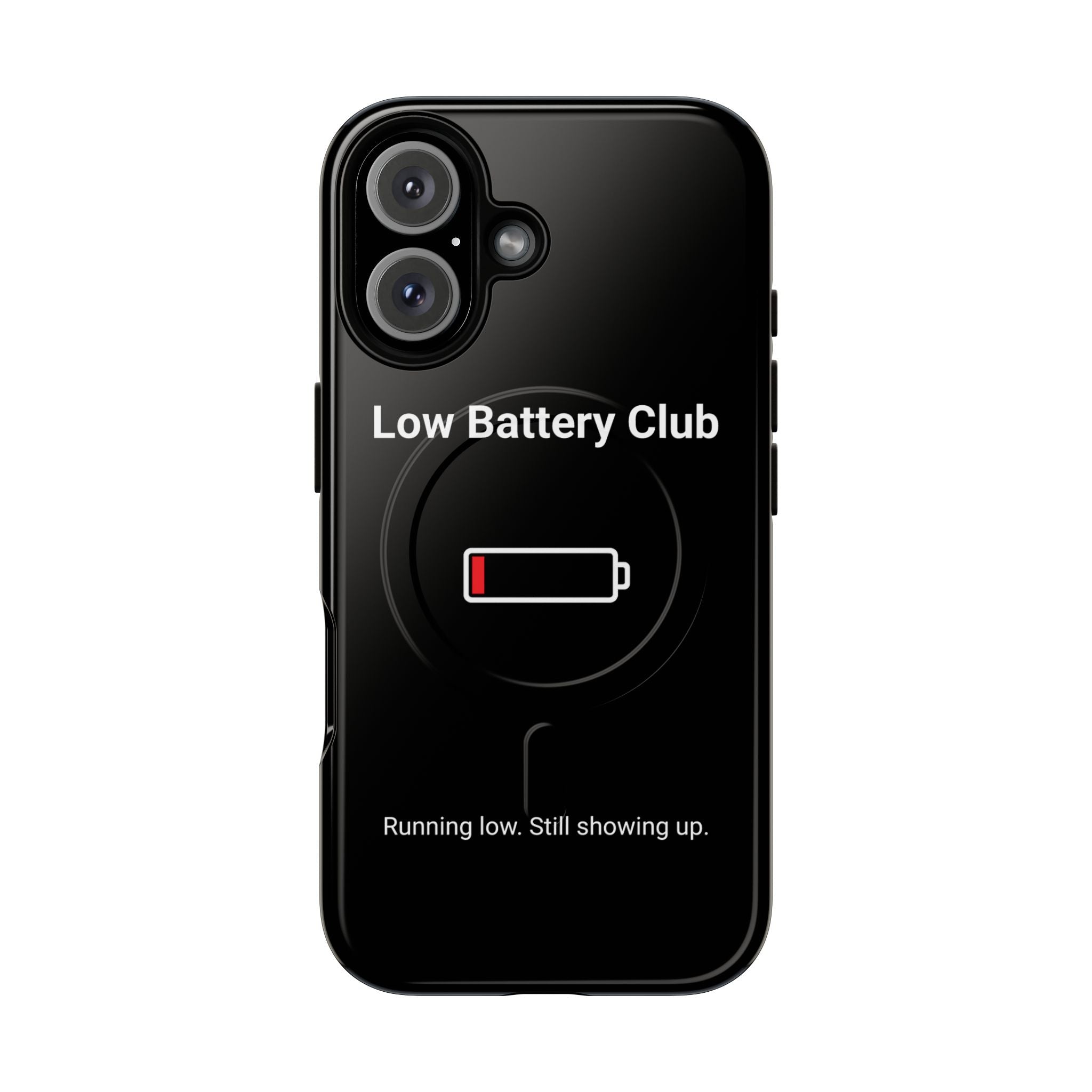 Low Battery Club Tough Magnetic Phone Case — Low Battery Design