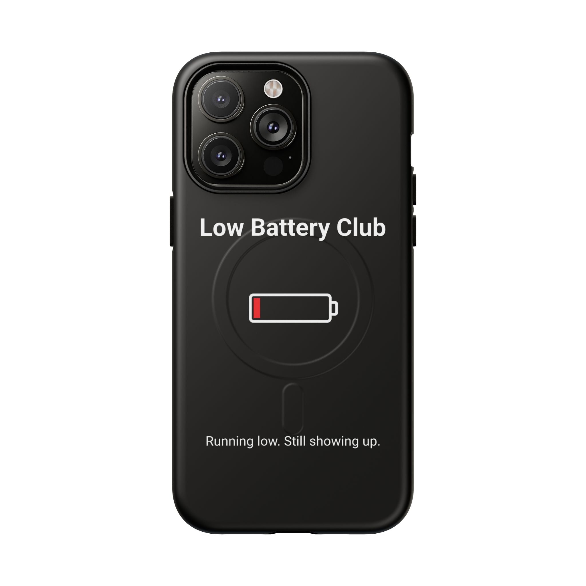 Low Battery Club Tough Magnetic Phone Case — Low Battery Design