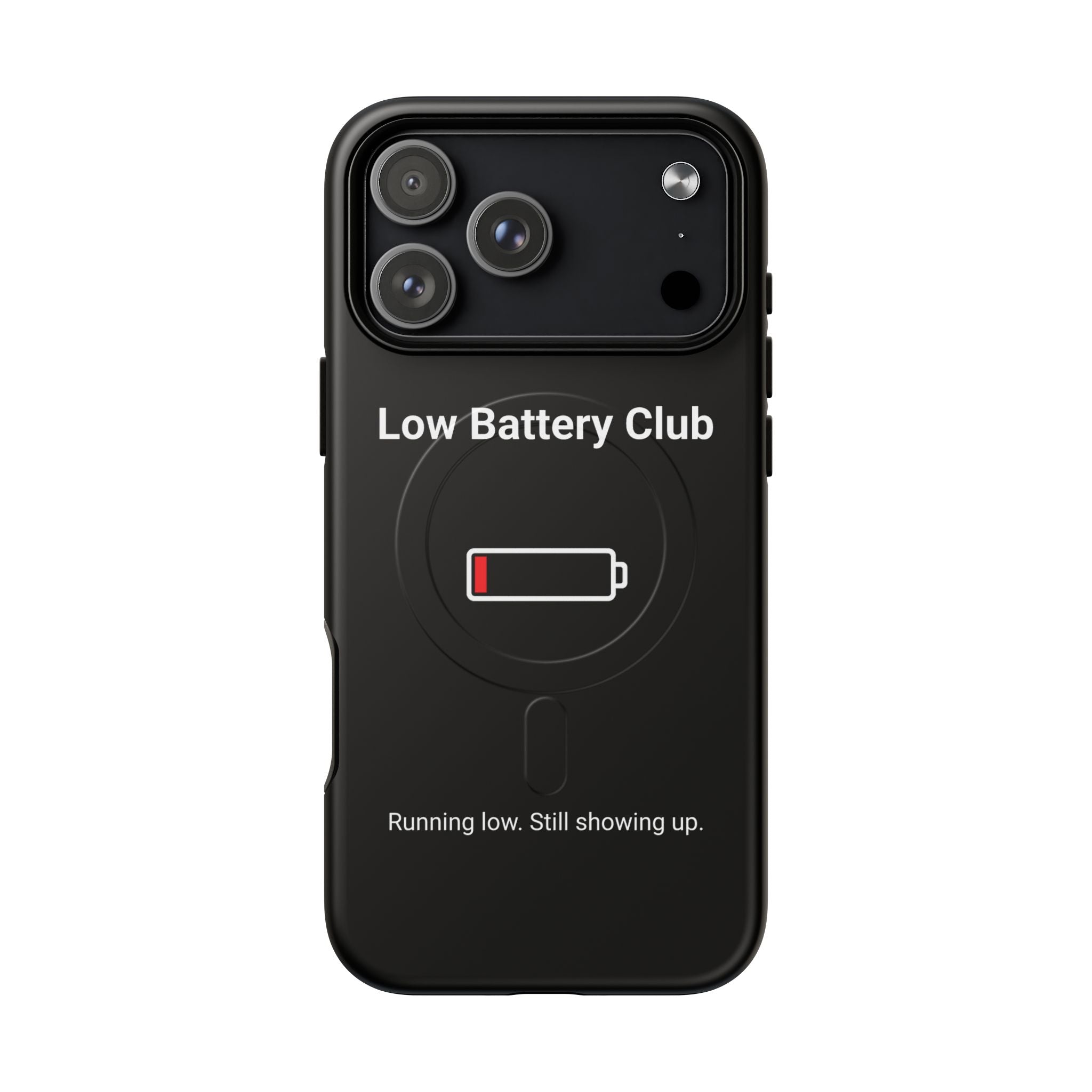 Low Battery Club Tough Magnetic Phone Case — Low Battery Design