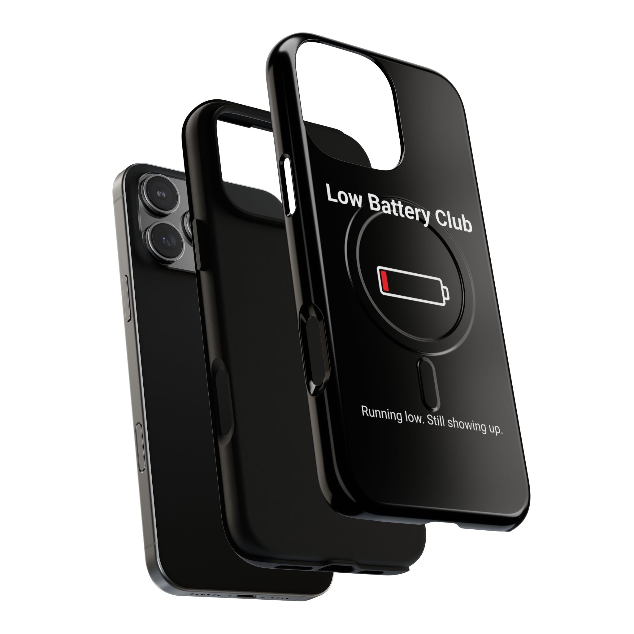 Low Battery Club Tough Magnetic Phone Case — Low Battery Design