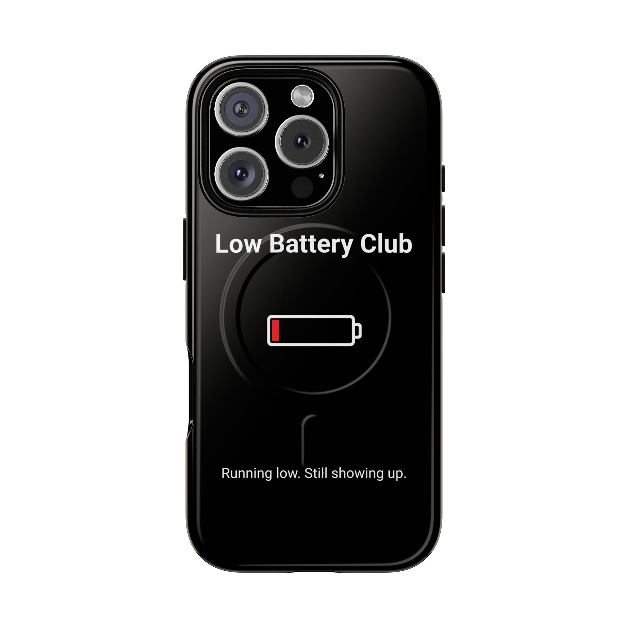 Low Battery Club Tough Magnetic Phone Case — Low Battery Design