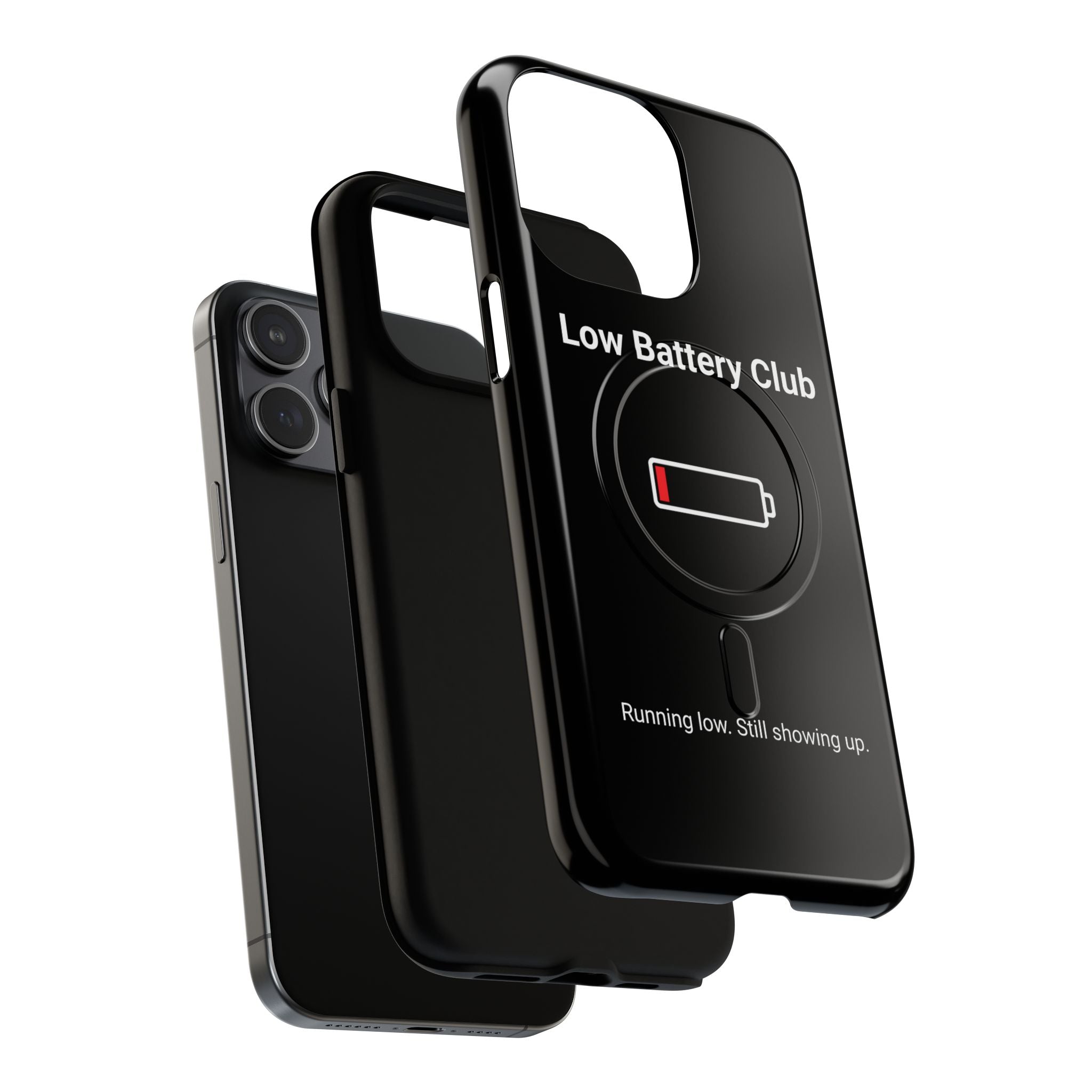 Low Battery Club Tough Magnetic Phone Case — Low Battery Design