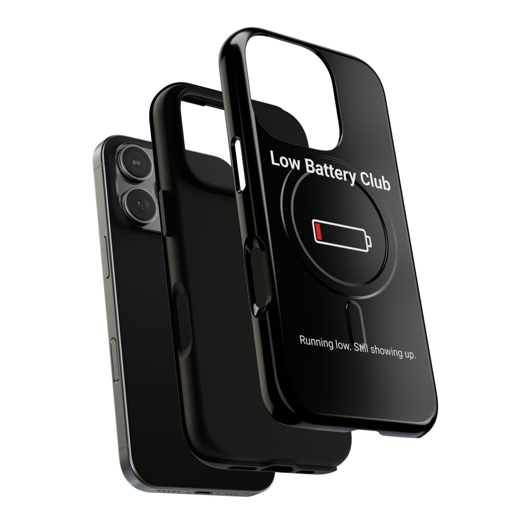 Low Battery Club Tough Magnetic Phone Case — Low Battery Design