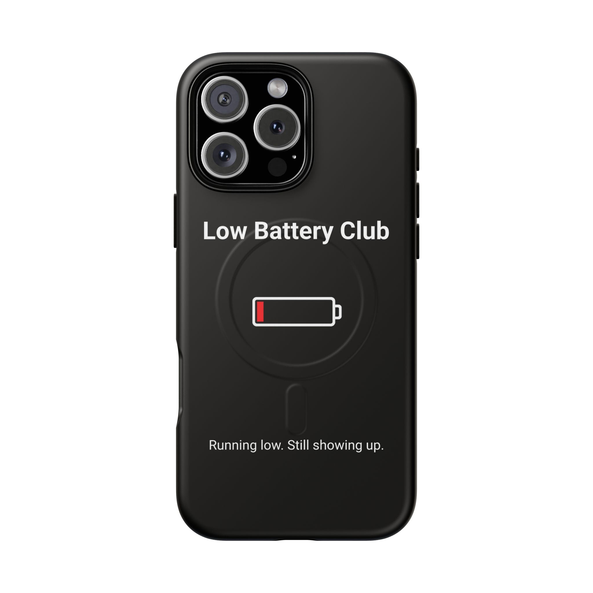 Low Battery Club Tough Magnetic Phone Case — Low Battery Design