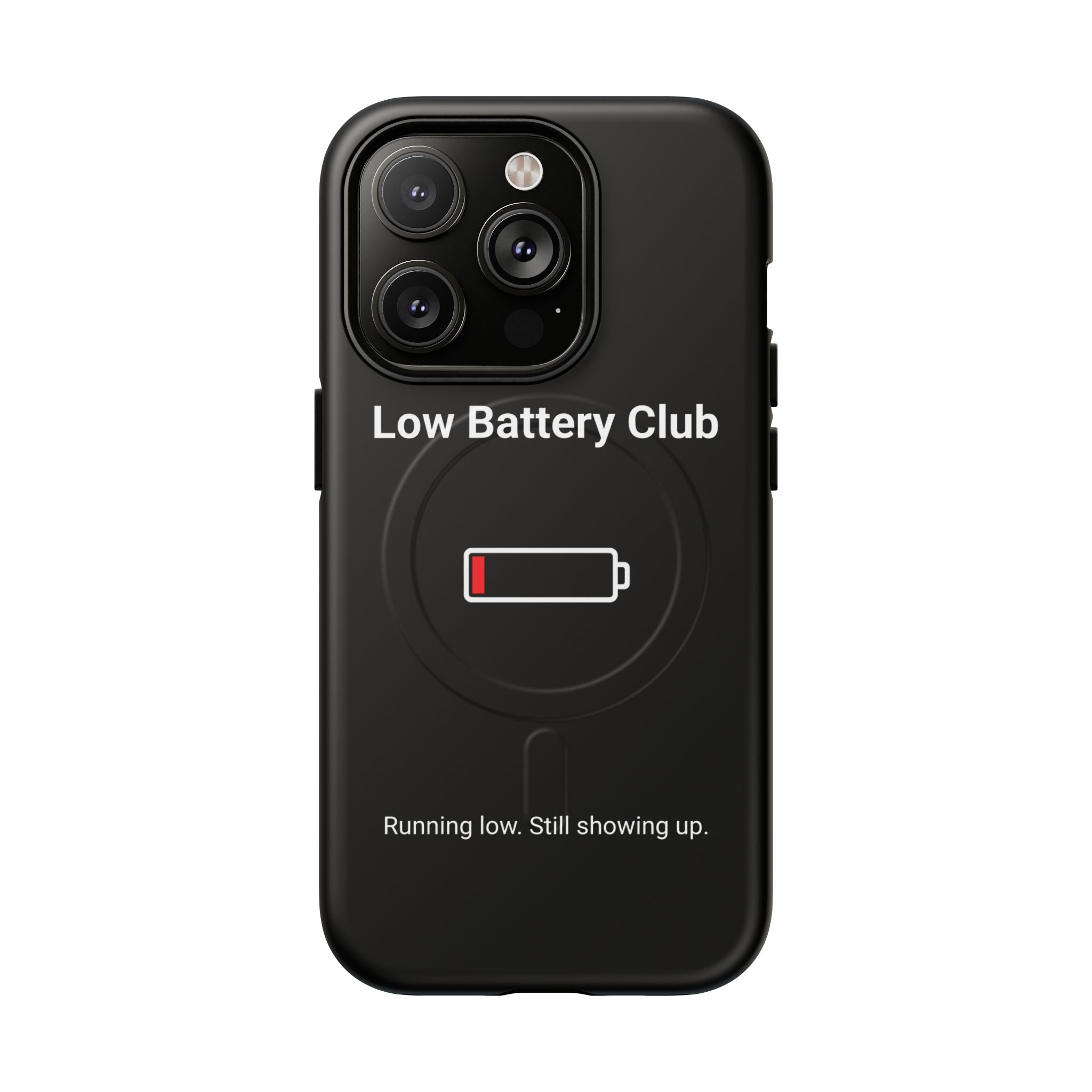 Low Battery Club Tough Magnetic Phone Case — Low Battery Design
