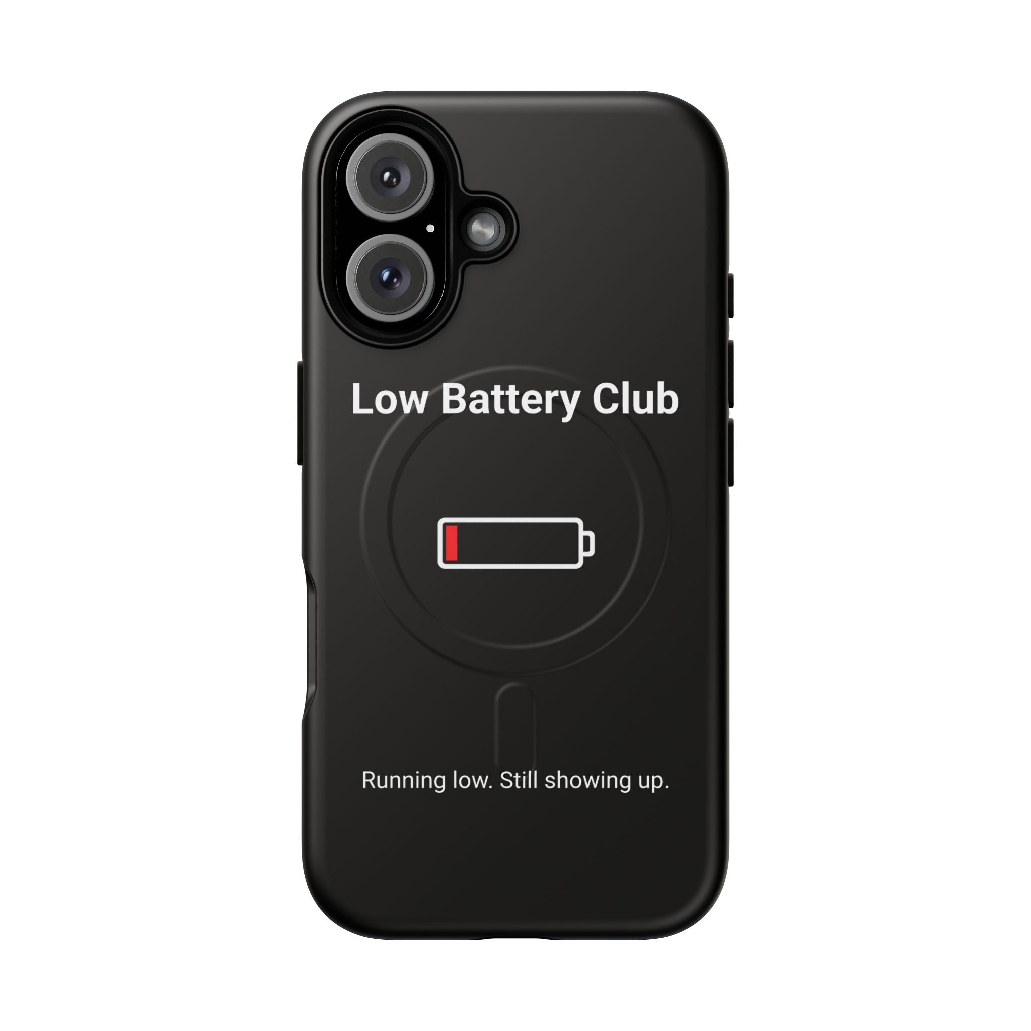 Low Battery Club Tough Magnetic Phone Case — Low Battery Design