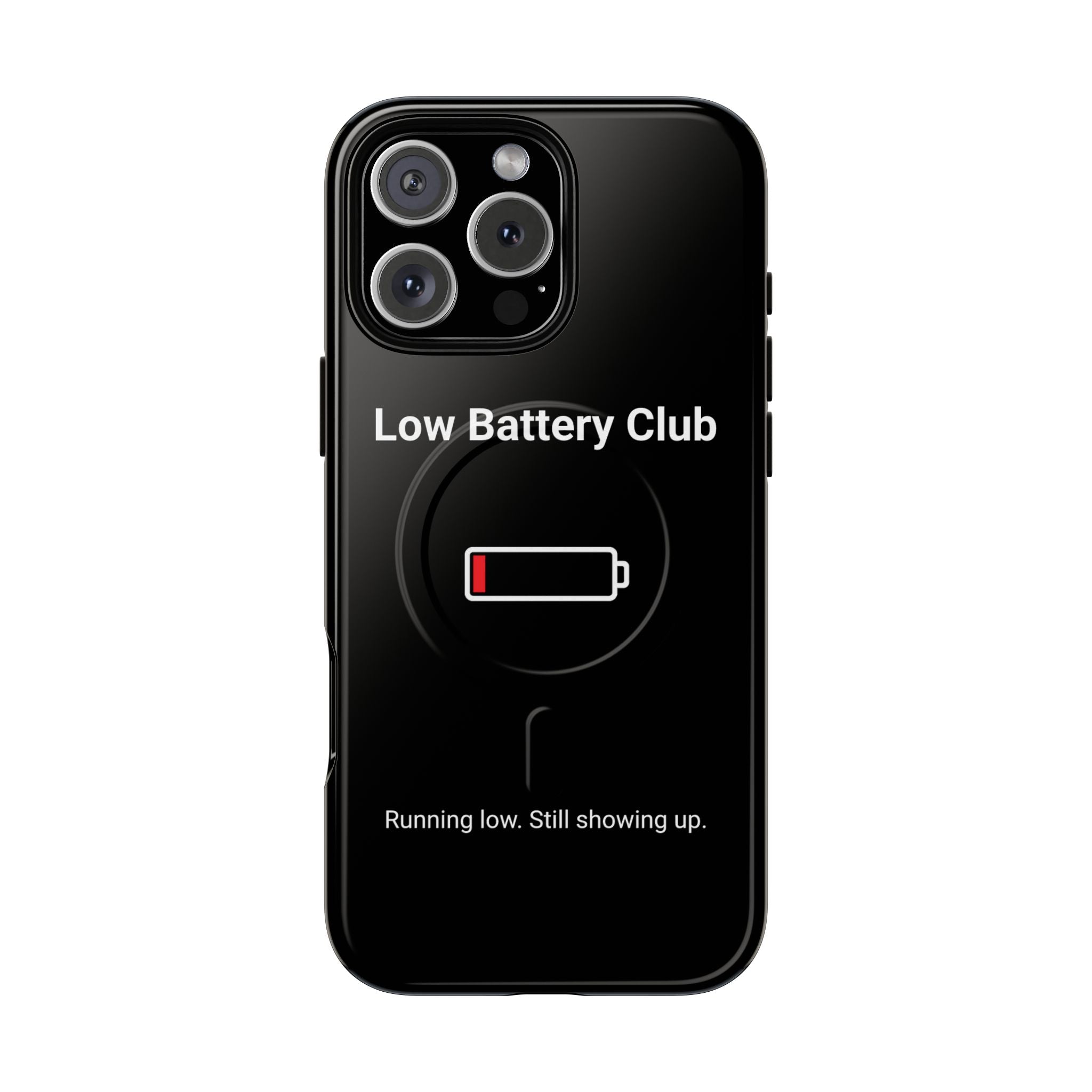 Low Battery Club Tough Magnetic Phone Case — Low Battery Design