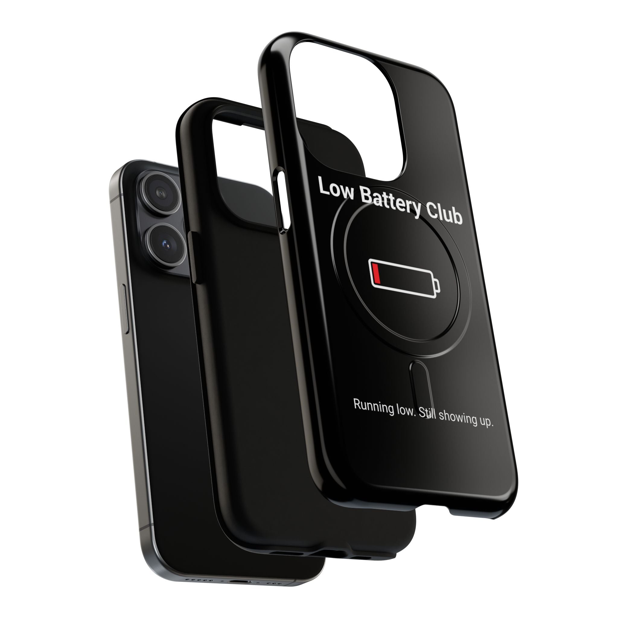 Low Battery Club Tough Magnetic Phone Case — Low Battery Design