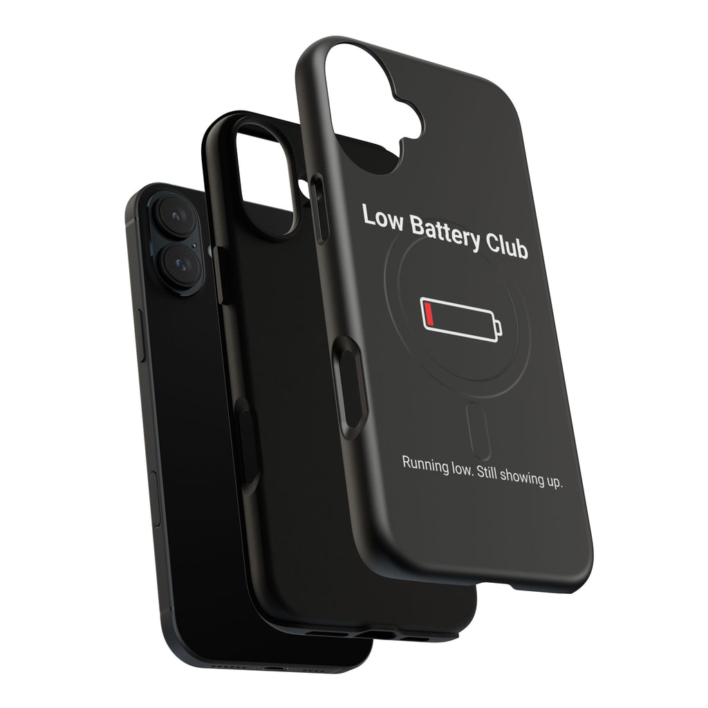 Low Battery Club Tough Magnetic Phone Case — Low Battery Design