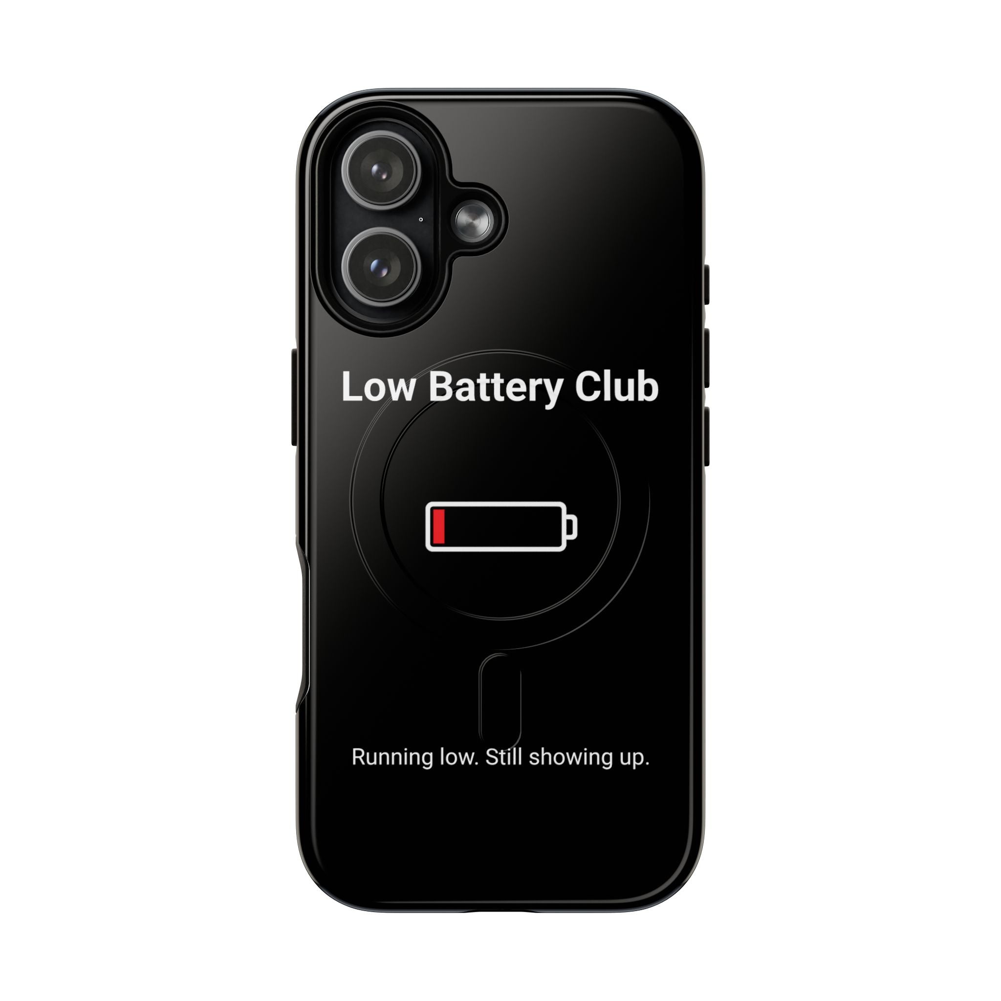 Low Battery Club Tough Magnetic Phone Case — Low Battery Design