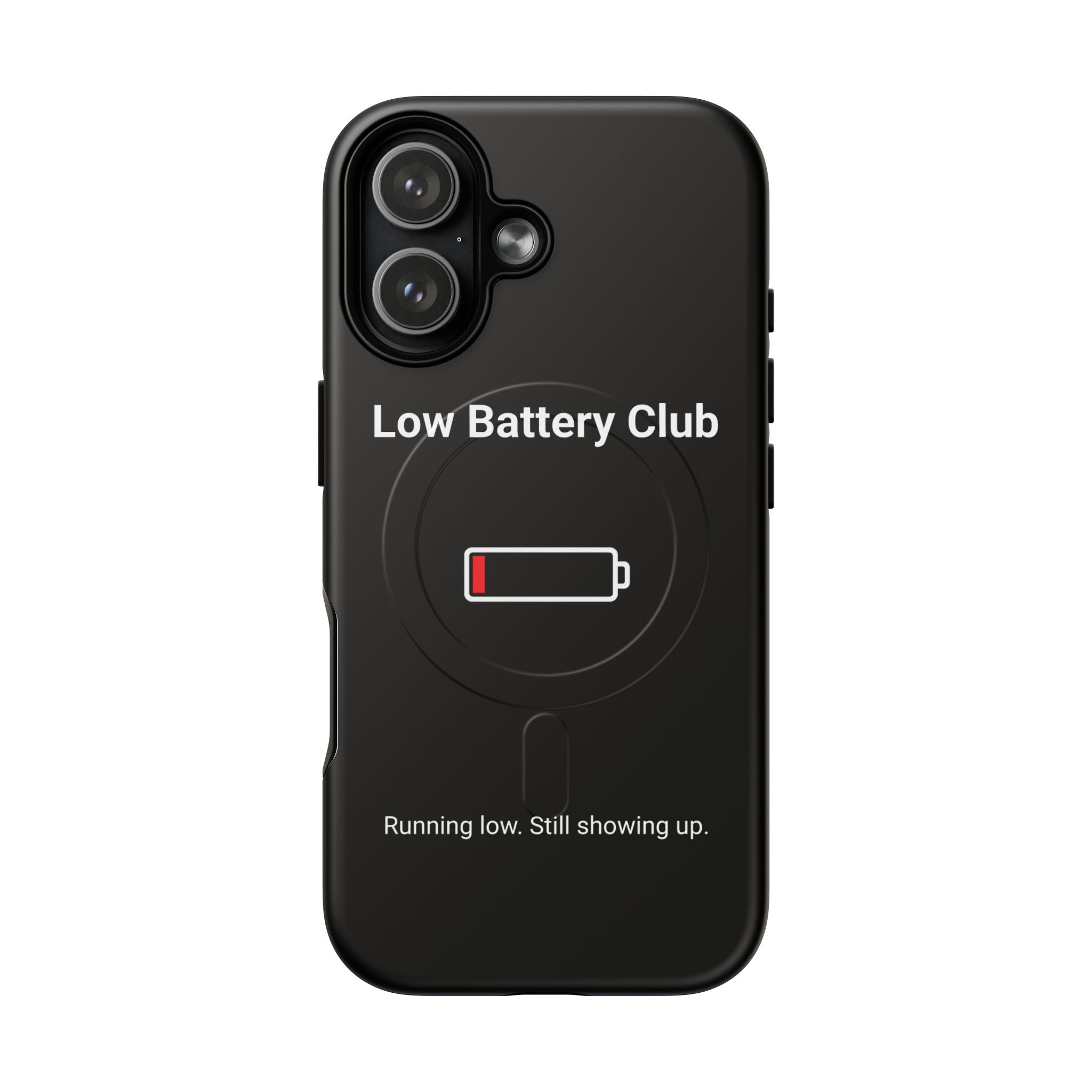 Low Battery Club Tough Magnetic Phone Case — Low Battery Design