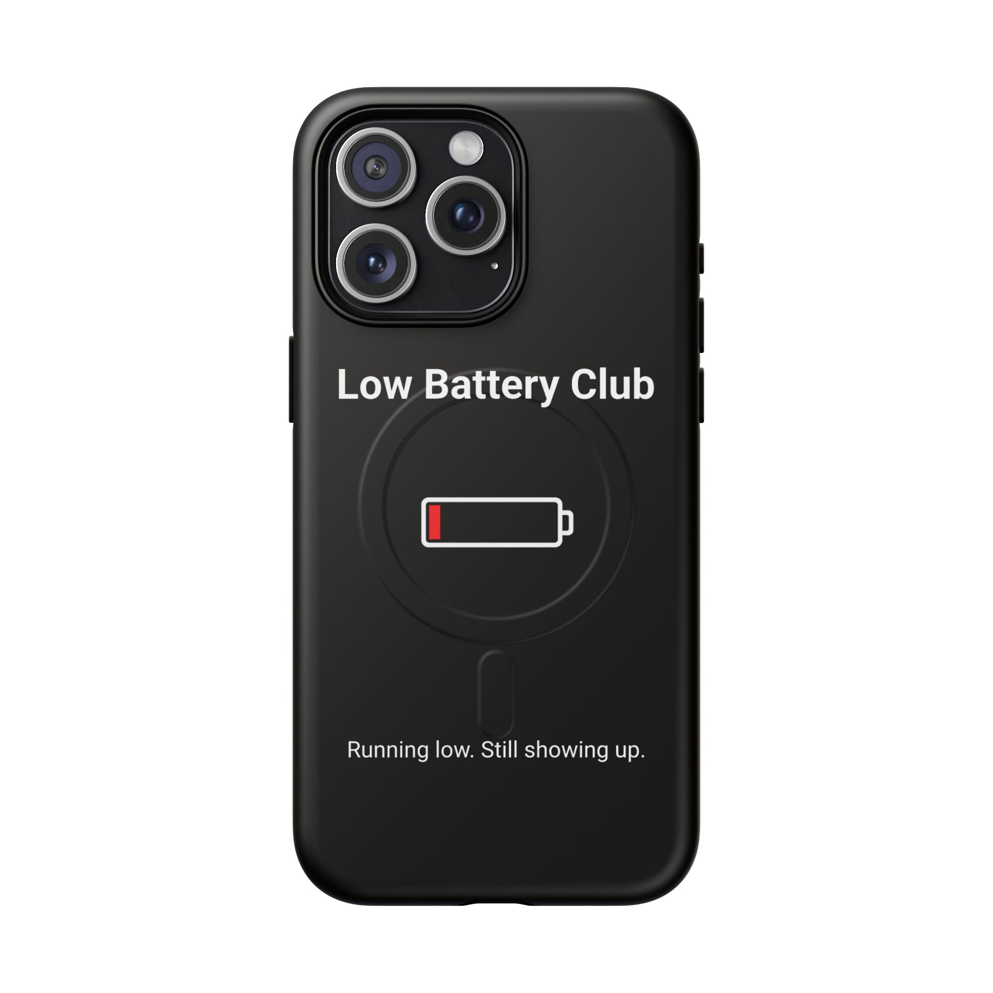 Low Battery Club Tough Magnetic Phone Case — Low Battery Design