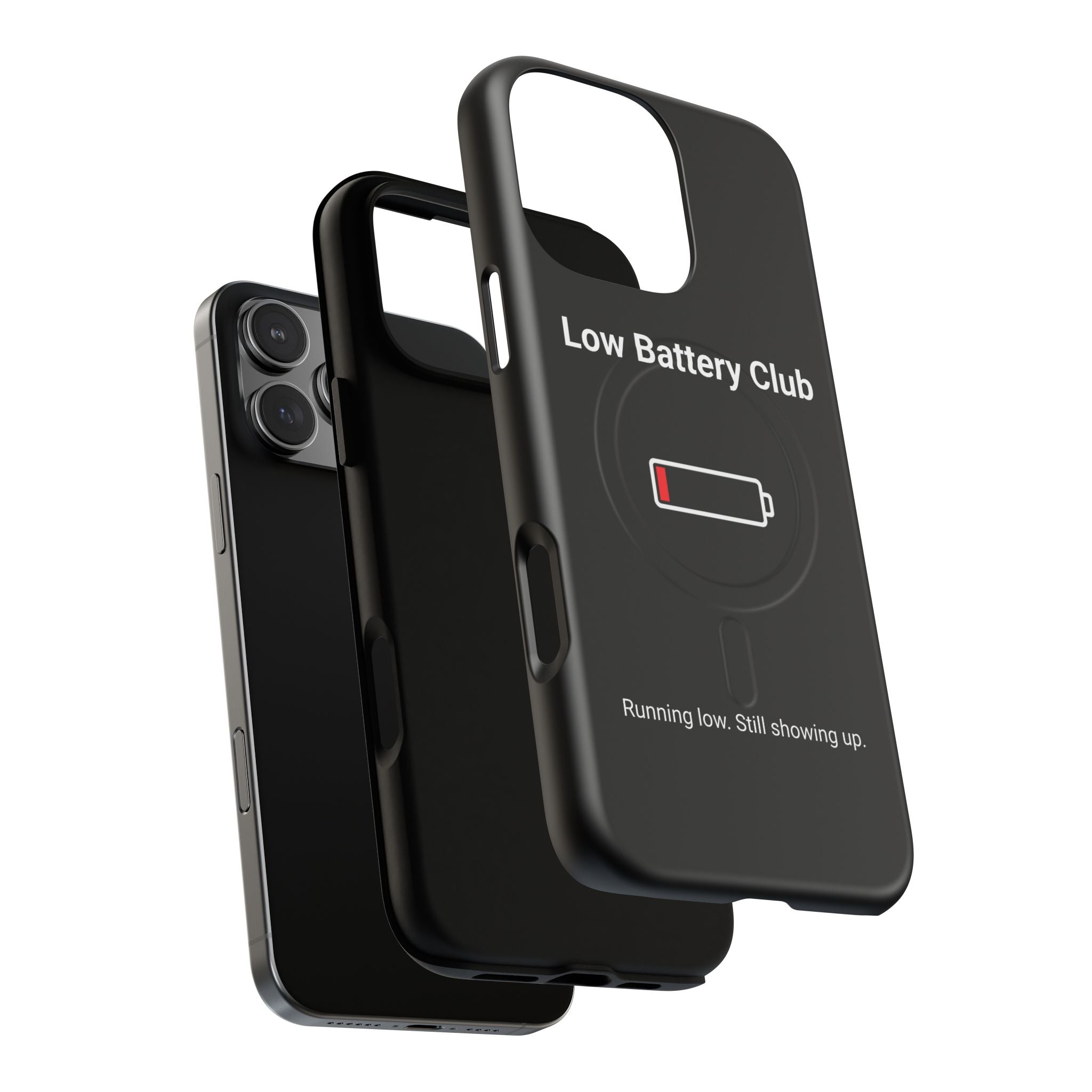 Low Battery Club Tough Magnetic Phone Case — Low Battery Design