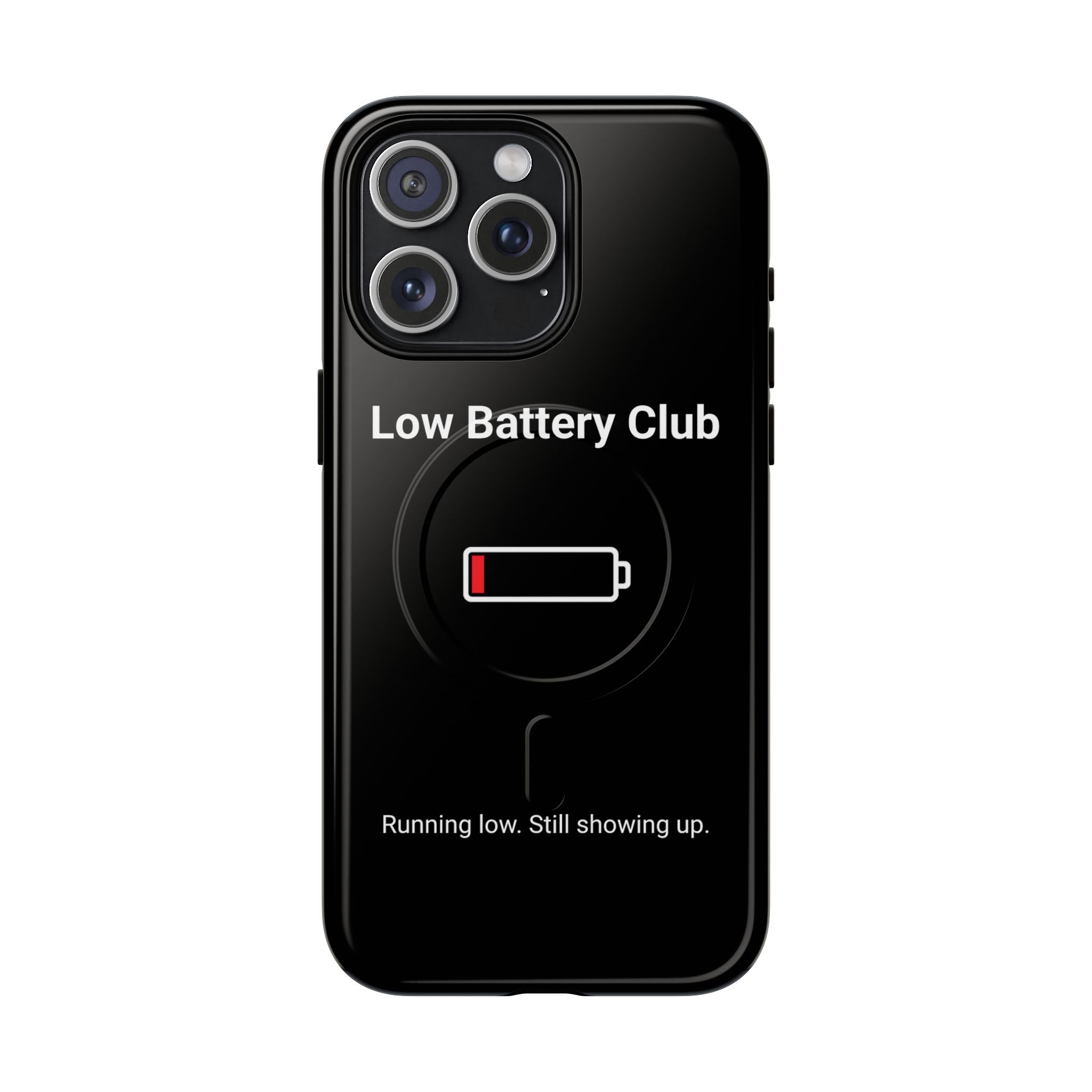 Low Battery Club Tough Magnetic Phone Case — Low Battery Design