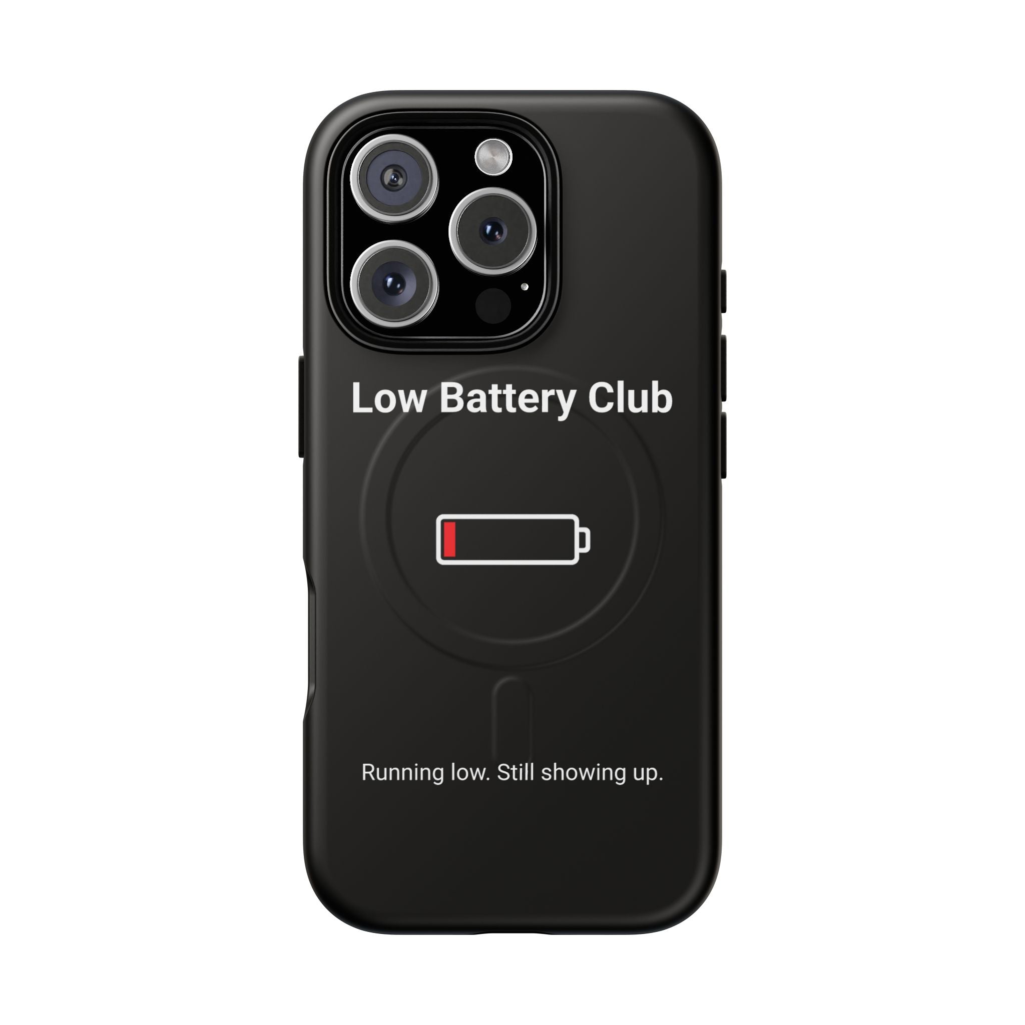 Low Battery Club Tough Magnetic Phone Case — Low Battery Design