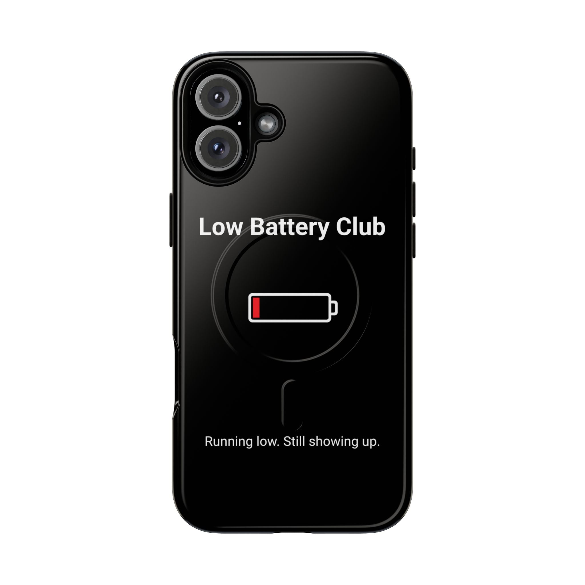 Low Battery Club Tough Magnetic Phone Case — Low Battery Design