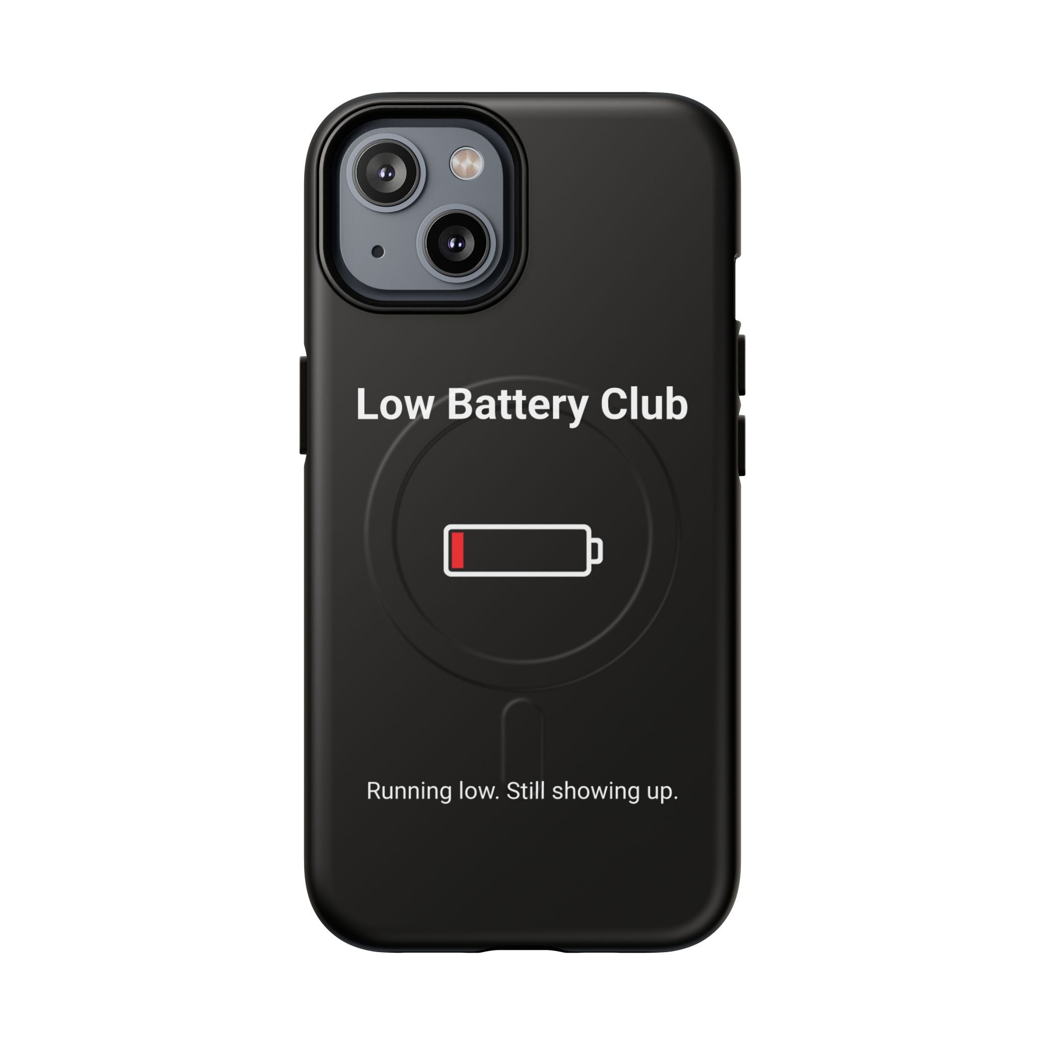 Low Battery Club Tough Magnetic Phone Case — Low Battery Design