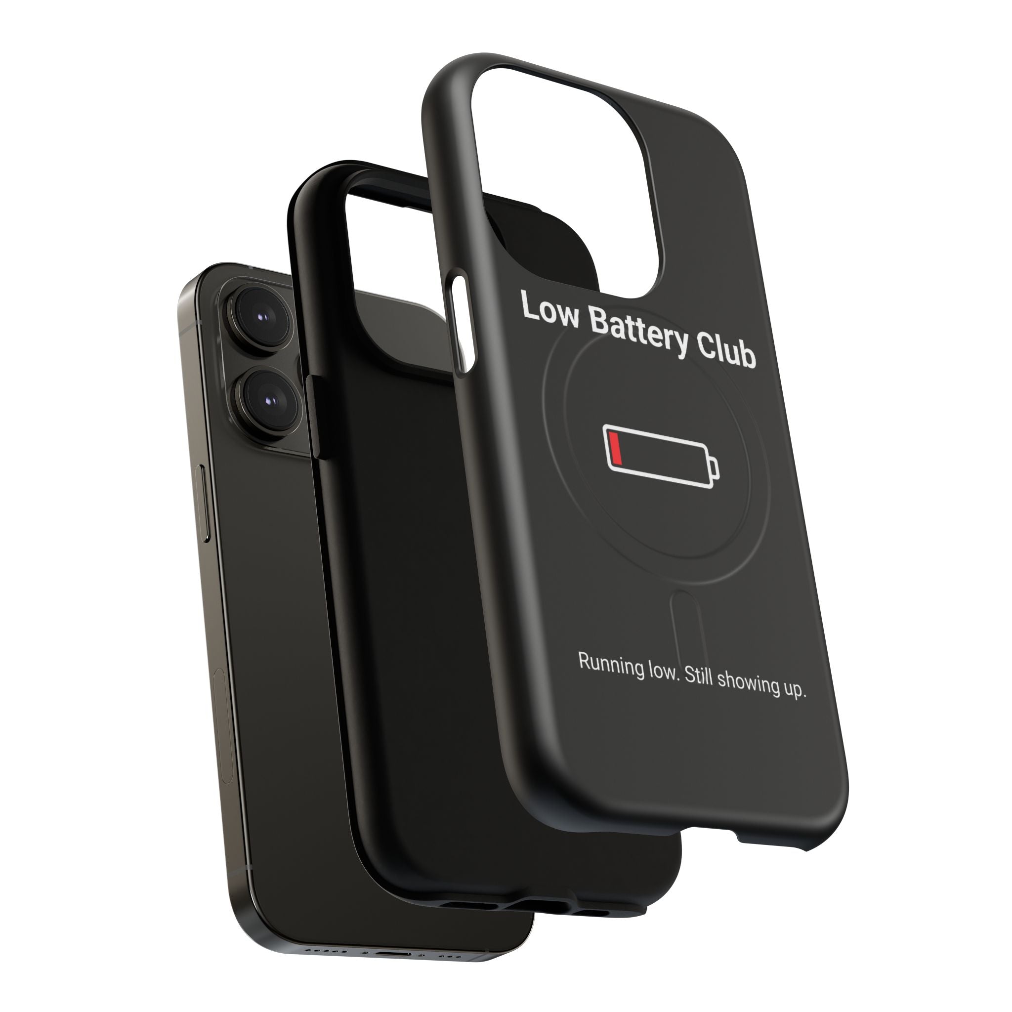 Low Battery Club Tough Magnetic Phone Case — Low Battery Design