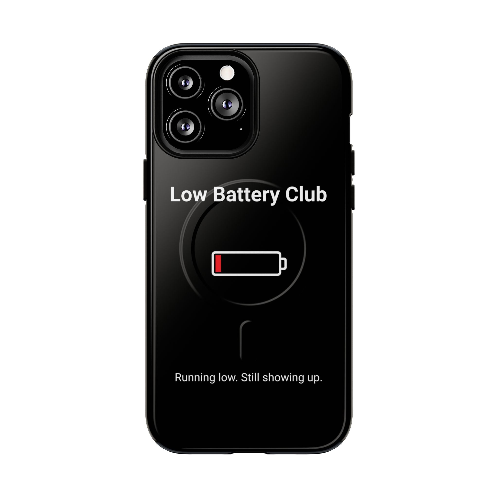 Low Battery Club Tough Magnetic Phone Case — Low Battery Design